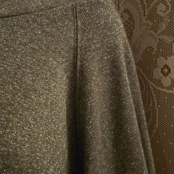 Easel Women's size‎ S Gray Shimmer Loose Fit Dolman Sleeve Hoodie - Picture 3 of 10